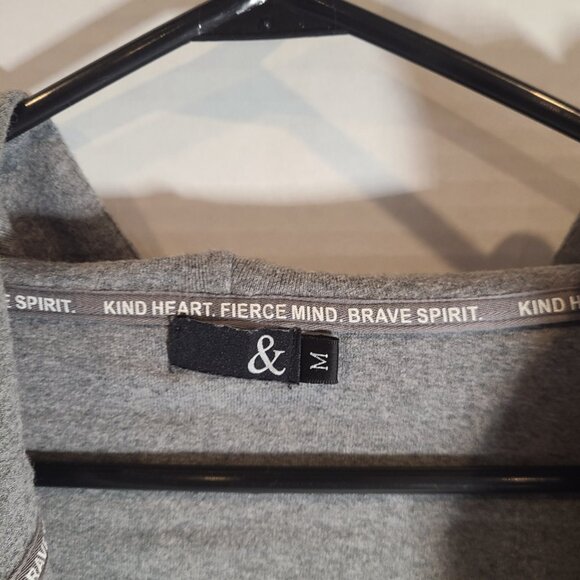 Ampersand Grey Full Zip Hoodie - Picture 3 of 3